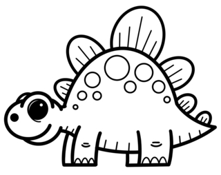 Dinosaur 23 - Dinosaur Coloring Pages - Coloring book - 10doigts.com