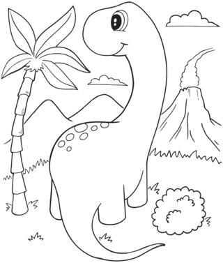 Dinosaur 50 - Dinosaur Coloring Pages - Coloring book - 10doigts.com