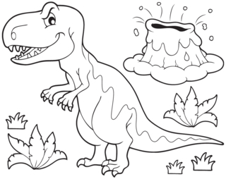 Dinosaur 55 - Dinosaur Coloring Pages - Coloring book - 10doigts.com