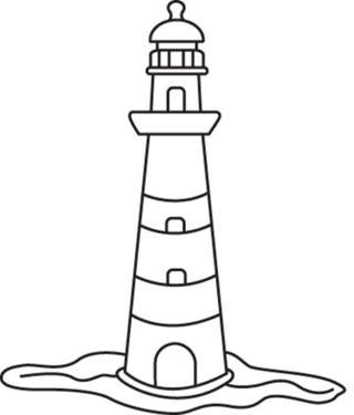 Faro 03 - Coloreados variados - Coloreables - 10doigts.com