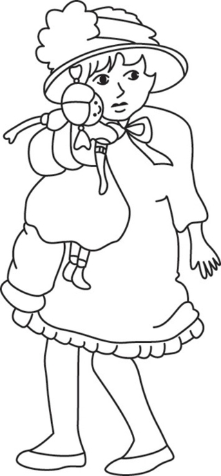 Muñeca 24 - Coloreados variados - Coloreables - 10doigts.com