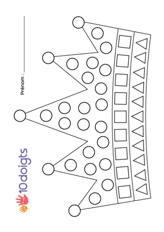 Crown-01 - Holiday coloring pages - Coloriages - 10doigts.fr