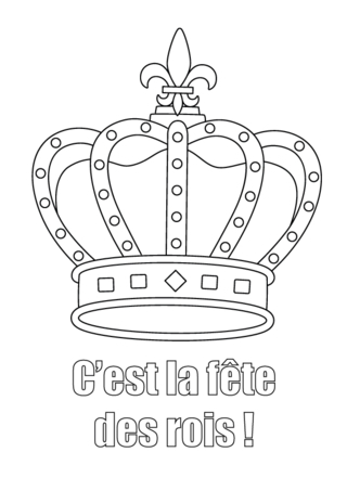 Crown-02 - Holiday coloring pages - Coloriages - 10doigts.fr