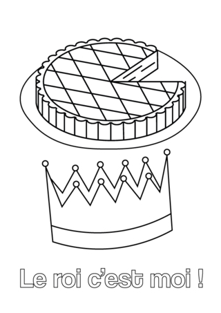Galette-02 - Holiday coloring pages - Coloriages - 10doigts.fr