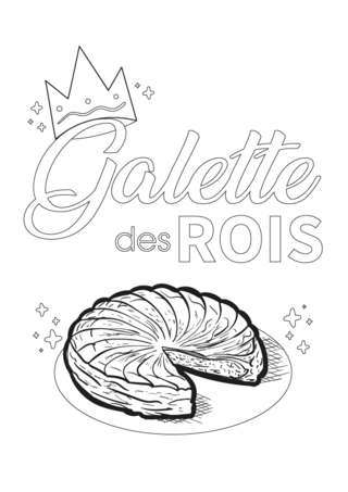 Galette-04 - Holiday coloring pages - Coloriages - 10doigts.fr