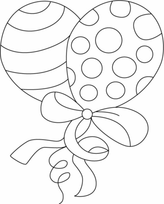 Balloon 06 - Holiday coloring pages - Coloriages - 10doigts.fr