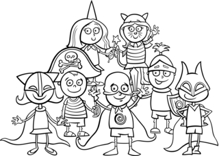 Carnival5 - Holiday coloring pages - Coloriages - 10doigts.fr