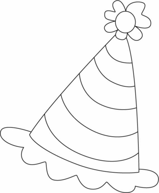 Party Hat 01 - Holiday coloring pages - Coloriages - 10doigts.fr