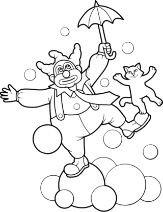Circus3 - Holiday coloring pages - Coloriages - 10doigts.fr