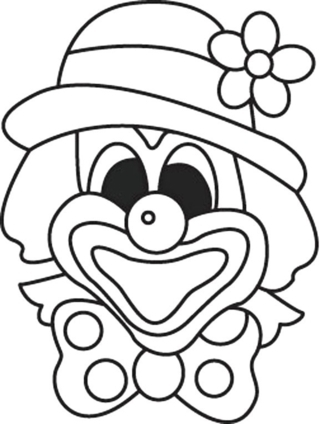 Clown 01 - Holiday coloring pages - Coloriages - 10doigts.fr
