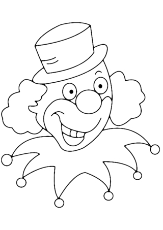 Clown 05 - Holiday coloring pages - Coloriages - 10doigts.fr