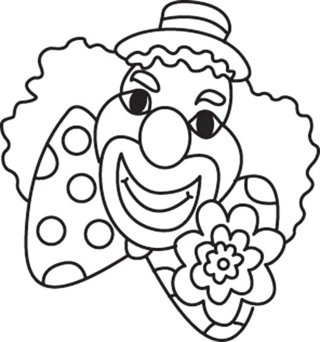 Clown 08 - Holiday coloring pages - Coloriages - 10doigts.fr