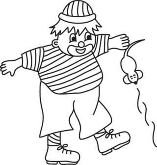 Clown 10 - Holiday coloring pages - Coloriages - 10doigts.fr