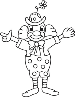 Clown 11 - Holiday coloring pages - Coloriages - 10doigts.fr