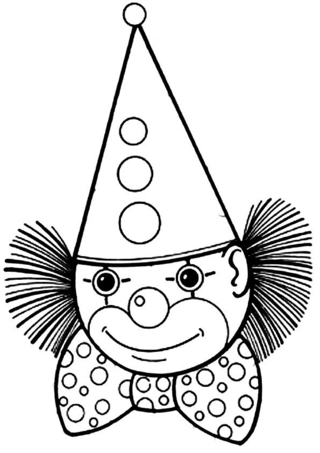 Clown 15 - Holiday coloring pages - Coloriages - 10doigts.fr