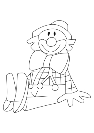 Clown 20 - Holiday coloring pages - Coloriages - 10doigts.fr