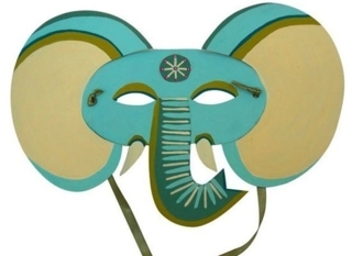 Elephant mask - Holiday coloring pages - Coloriages - 10doigts.fr