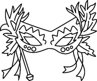 Mask 01 - Holiday coloring pages - Coloriages - 10doigts.fr