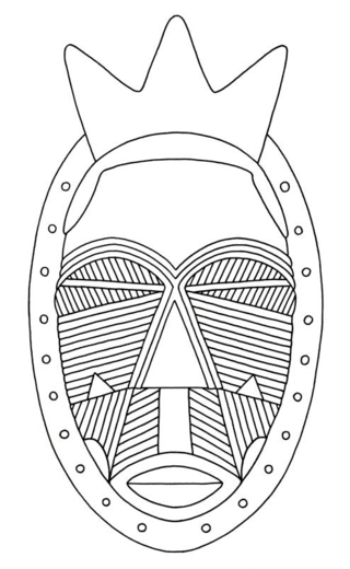 Mask 02 - Holiday coloring pages - Coloriages - 10doigts.fr