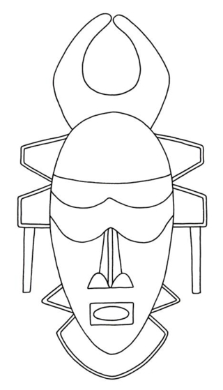Mask 03 - Holiday coloring pages - Coloriages - 10doigts.fr