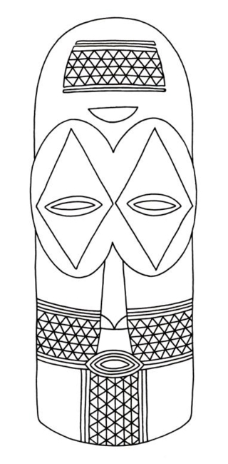 Mask 06 - Holiday coloring pages - Coloriages - 10doigts.fr