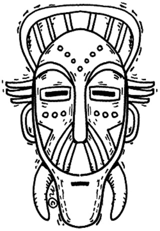 Mask 07 - Holiday coloring pages - Coloriages - 10doigts.fr