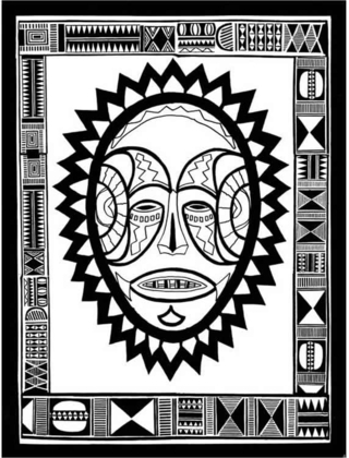 Mask 09 - Holiday coloring pages - Coloriages - 10doigts.fr
