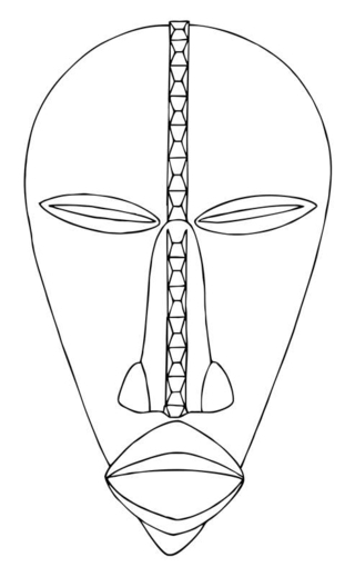 Mask 10 - Holiday coloring pages - Coloriages - 10doigts.fr