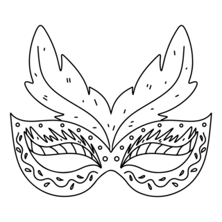 Mask 16 - Holiday coloring pages - Coloriages - 10doigts.fr