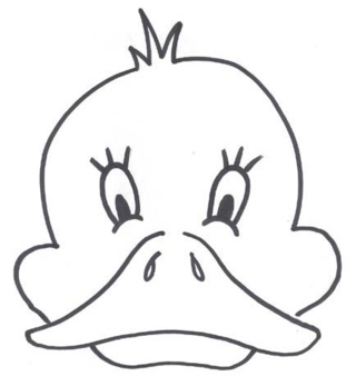 Duck mask - Holiday coloring pages - Coloriages - 10doigts.fr
