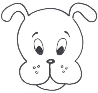 Dog mask - Holiday coloring pages - Coloriages - 10doigts.fr