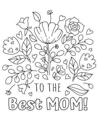Mother's Day 07 - Holiday coloring pages - Coloriages - 10doigts.fr
