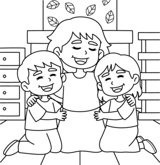 Mother's Day 09 - Holiday coloring pages - Coloriages - 10doigts.fr