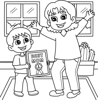 Mother’s Day 10 - Holiday coloring pages - Coloriages - 10doigts.fr