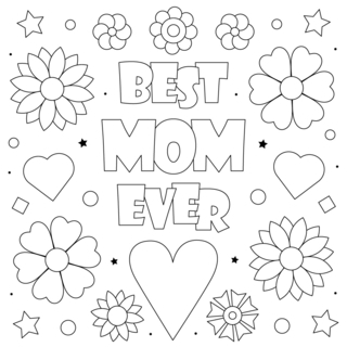 Mother's Day 11 - Holiday coloring pages - Coloriages - 10doigts.fr