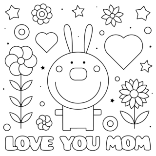 Mother's Day 12 - Holiday coloring pages - Coloriages - 10doigts.fr