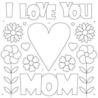 Mother's Day 13 - Holiday coloring pages - Coloriages - 10doigts.fr