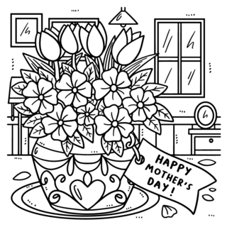 Mother’s Day 15 - Holiday coloring pages - Coloriages - 10doigts.fr