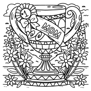 Mother's Day 17 - Holiday coloring pages - Coloriages - 10doigts.fr