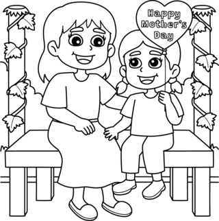 Mother’s Day 18 - Holiday coloring pages - Coloriages - 10doigts.fr