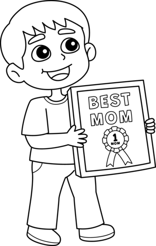 Mother's Day 19 - Holiday coloring pages - Coloriages - 10doigts.fr