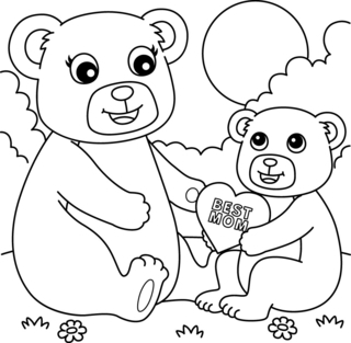 Mother's Day 20 - Holiday coloring pages - Coloriages - 10doigts.fr