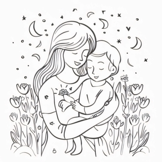 Mother's Day 23 - Holiday coloring pages - Coloriages - 10doigts.fr