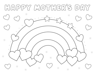 Mother's Day 24 - Holiday coloring pages - Coloriages - 10doigts.fr