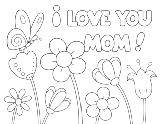 Mother's Day 25 - Holiday coloring pages - Coloriages - 10doigts.fr