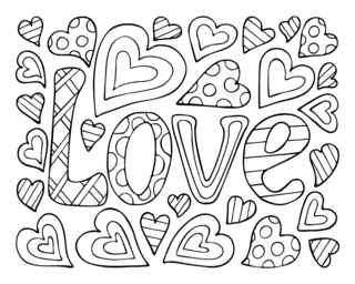 Mother's Day Heart 06 - Holiday coloring pages - Coloriages - 10doigts.fr