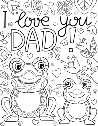 Father’s Day 12 - Holiday coloring pages - Coloriages - 10doigts.fr