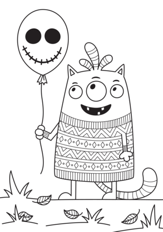 Halloween 65 - Dibujos para colorear de fiestas - Coloriages - 10doigts.fr