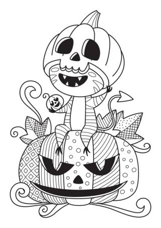Halloween 66 - Dibujos para colorear de fiestas - Coloriages - 10doigts.fr