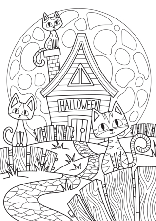 Halloween 69 - Dibujos para colorear de fiestas - Coloriages - 10doigts.fr
